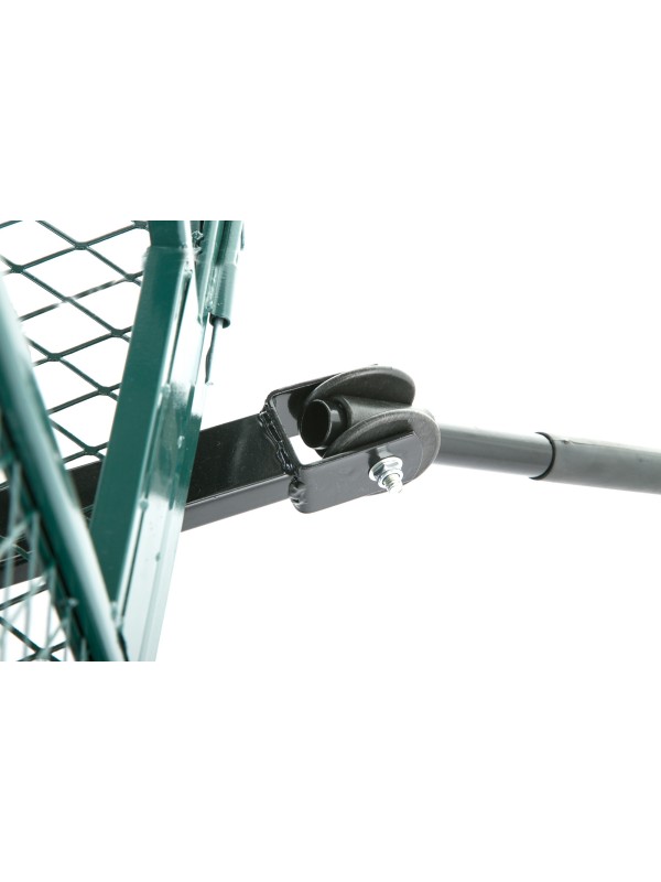 Garden trolley with mesh fence and tarpaulin 450