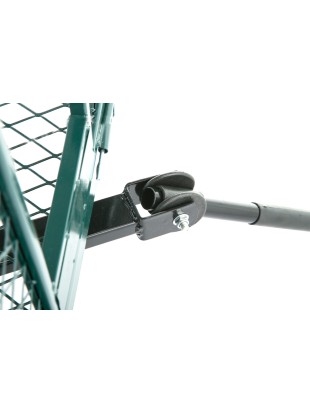 Garden trolley with mesh fence and tarpaulin 450